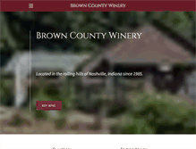 Tablet Screenshot of browncountywinery.com